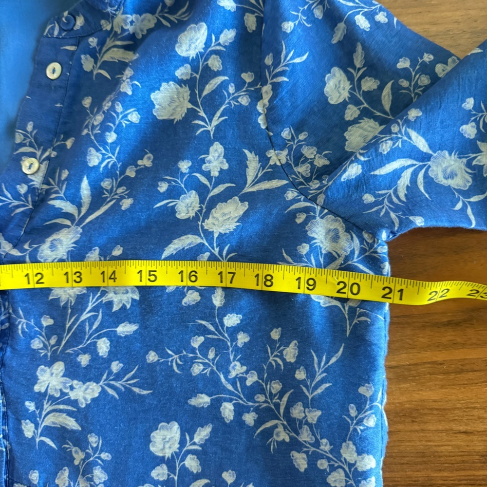 Tuckernuck Limoges Floral Royal Shirt Dress Medium - Picture 12 of 14